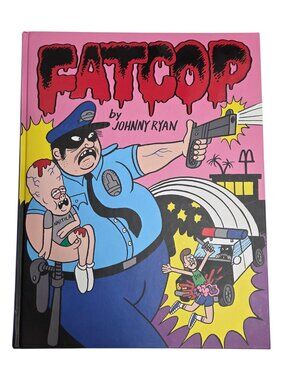 Fatcop Adult Hardcover Graphic Novel Pink Johnny Ryan by Fantagraphics